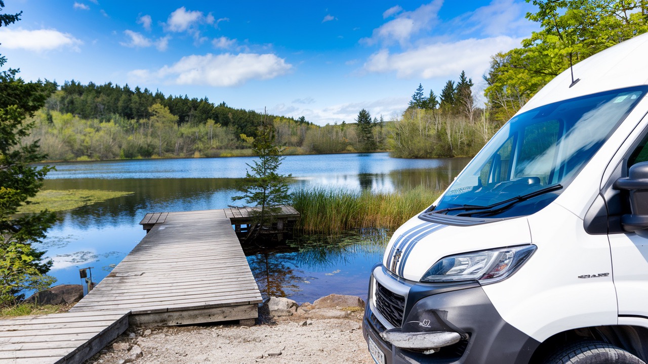 Camping am See in Schweden mit dem Wohnmobil — Natur pur